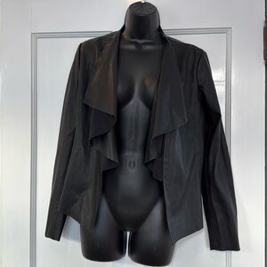 Zara Faux Leather Blazer/Coat Size M